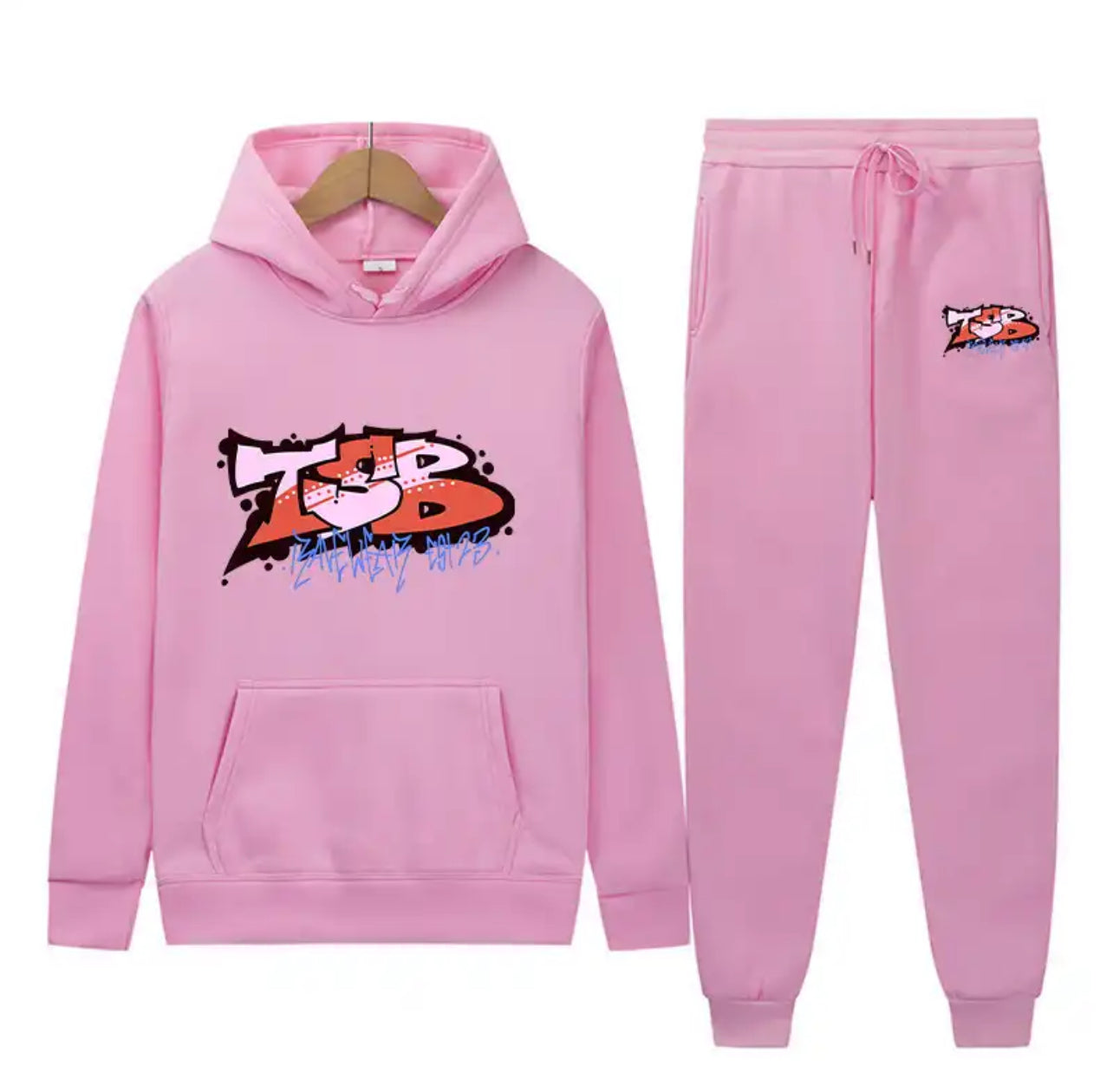 Baby Pink TSB Graffiti Tracksuits