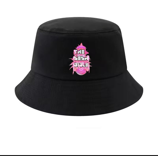 Black Bucket Hat W/ Pink TSB